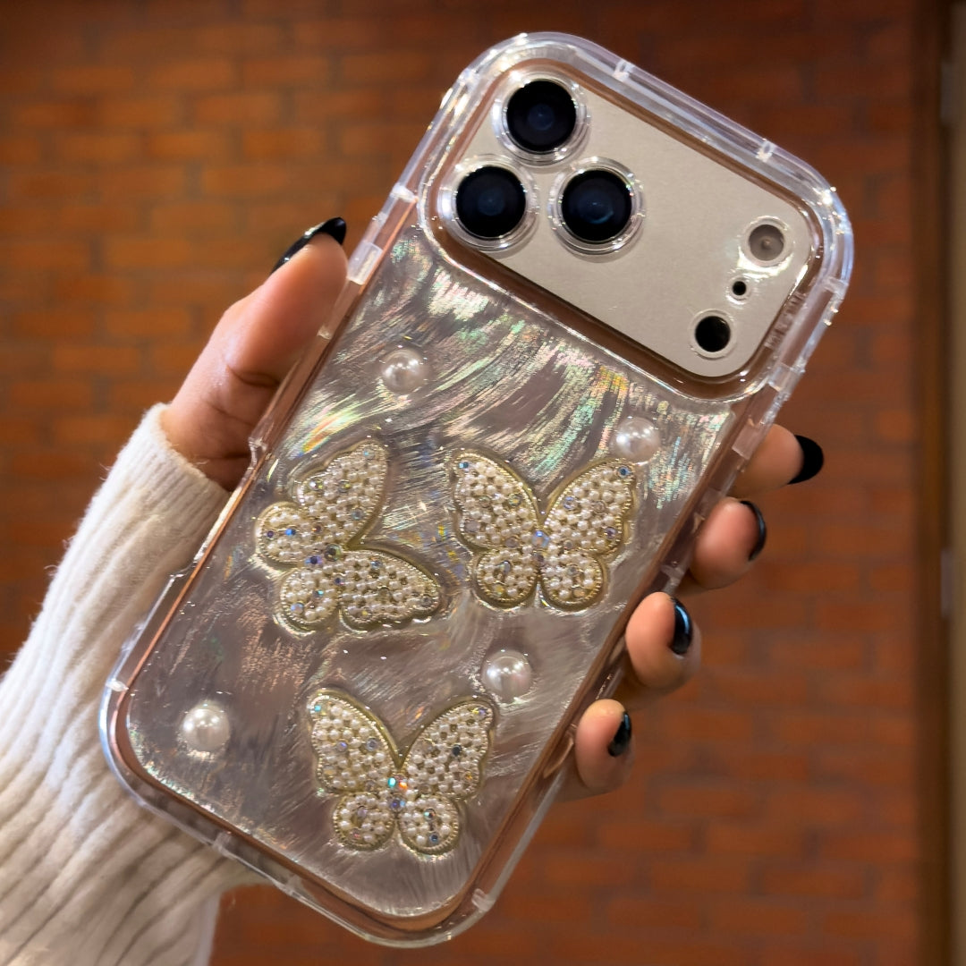 Butterfly Pearl Luxury Case For i Phone