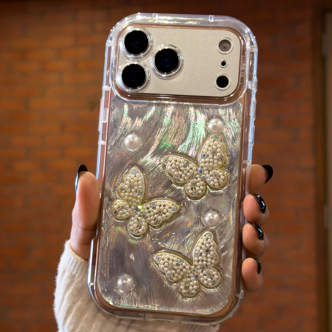 Butterfly Pearl Luxury Case For i Phone