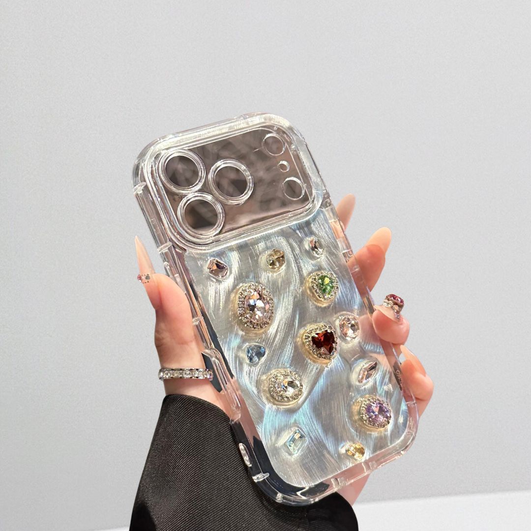 Luxury Crystal Gem Transparent Case