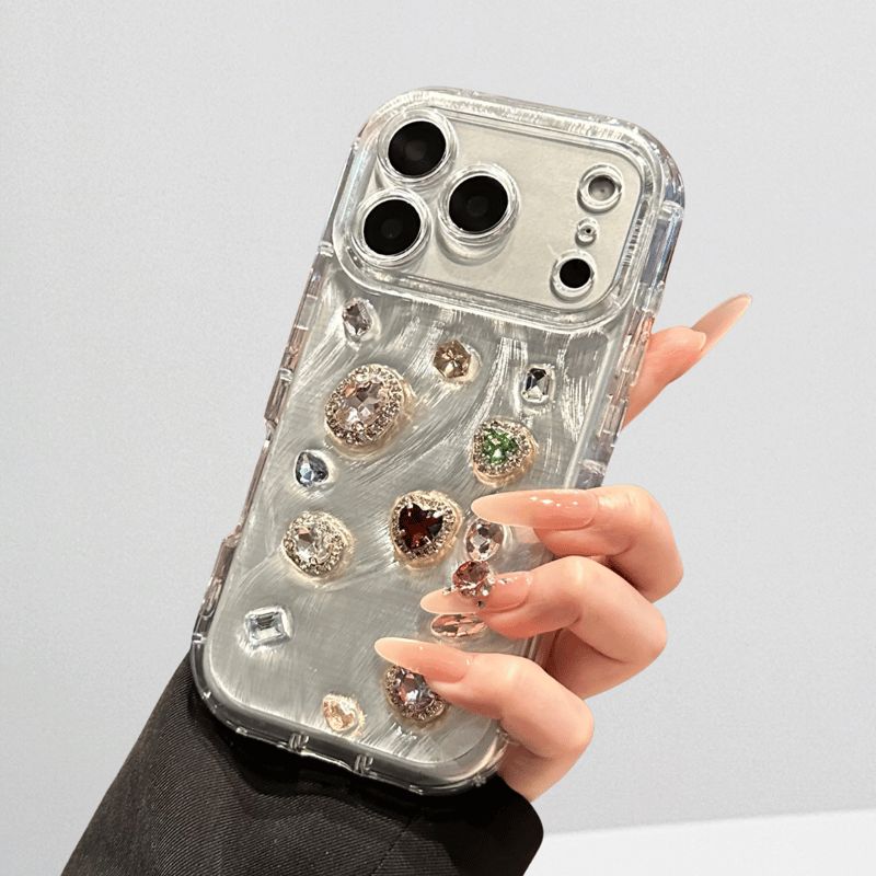 Luxury Crystal Gem Transparent Case