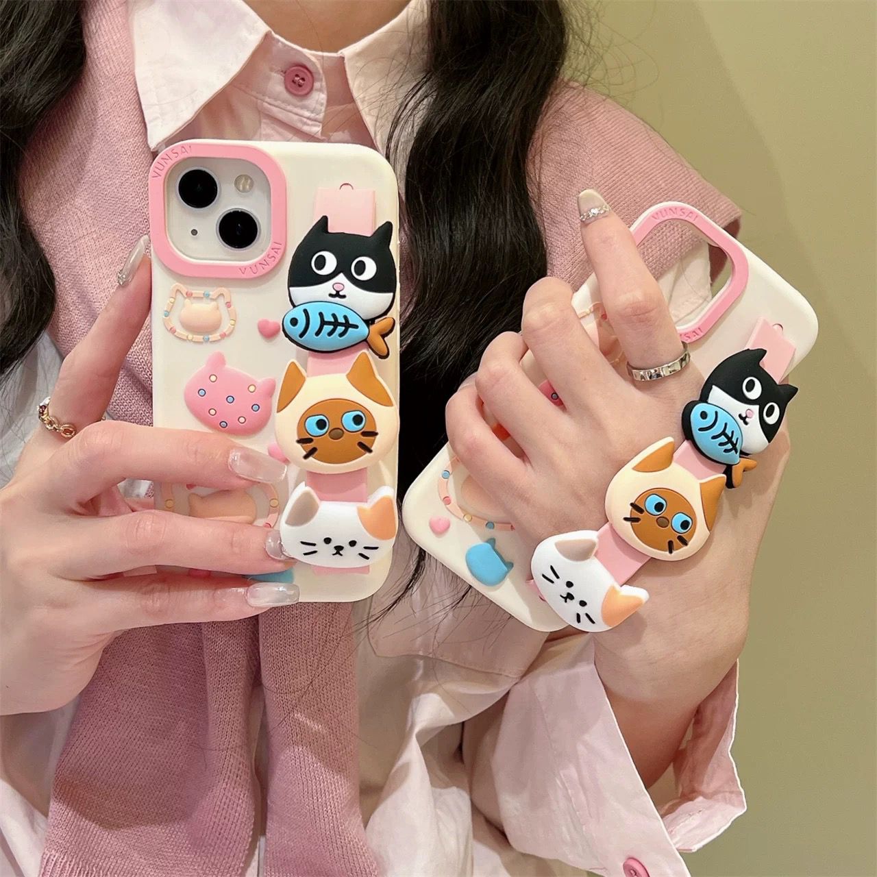Cute Kitty Fish 3d iPhone Cover