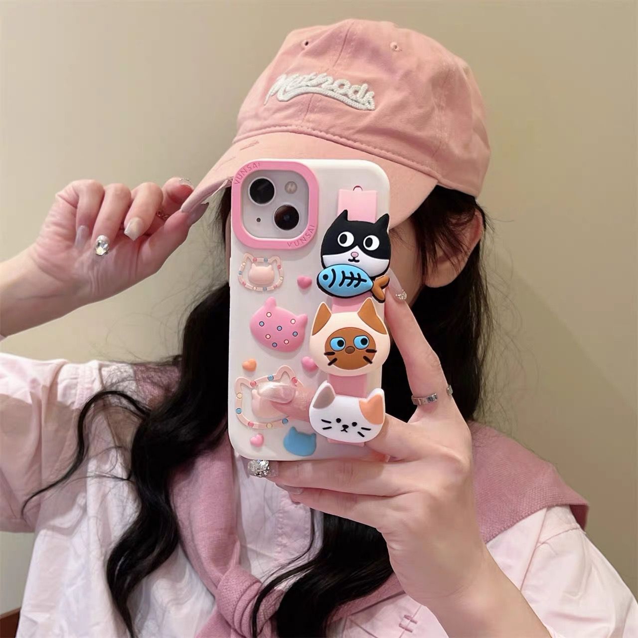 Cute Kitty Fish 3d iPhone Cover