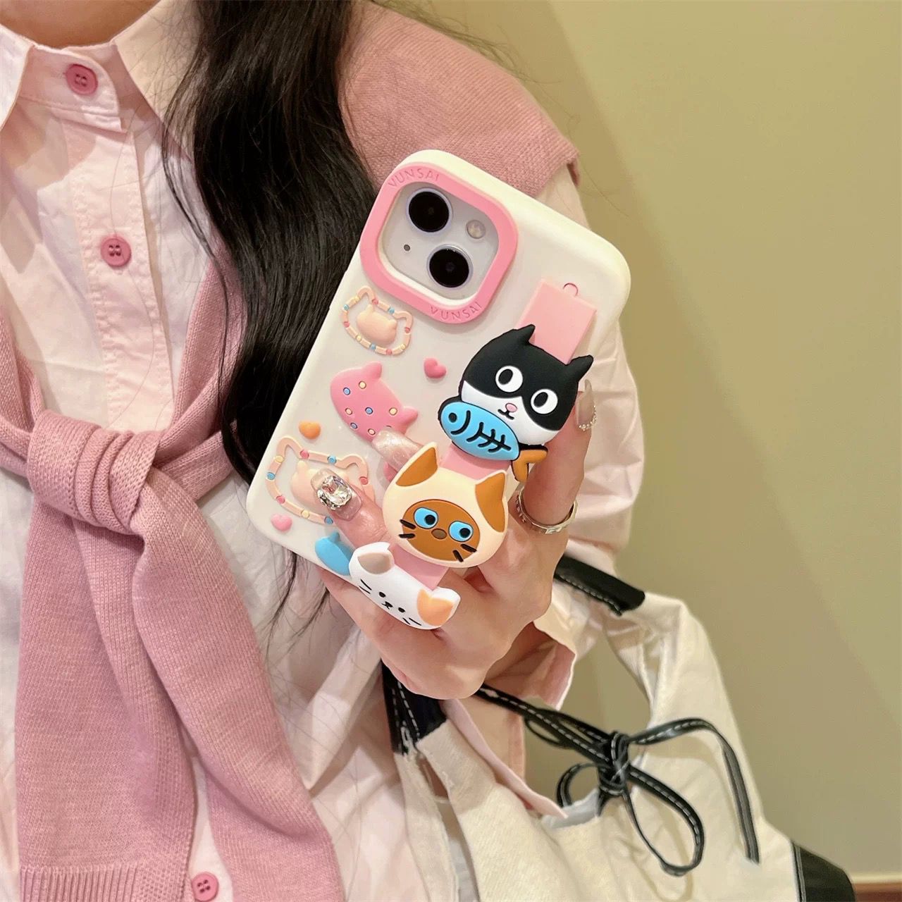 Cute Kitty Fish 3d iPhone Cover