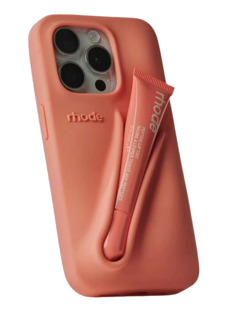 Rhode With Lip Gloss Kit Silicon Phone Case for iPhone - Orange