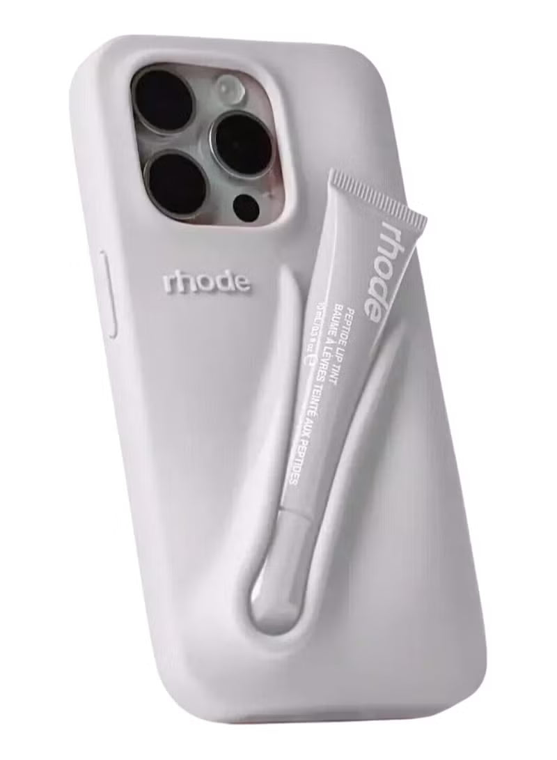 Rhode With Lip Gloss Kit Silicon Phone Case for iPhone - Grey