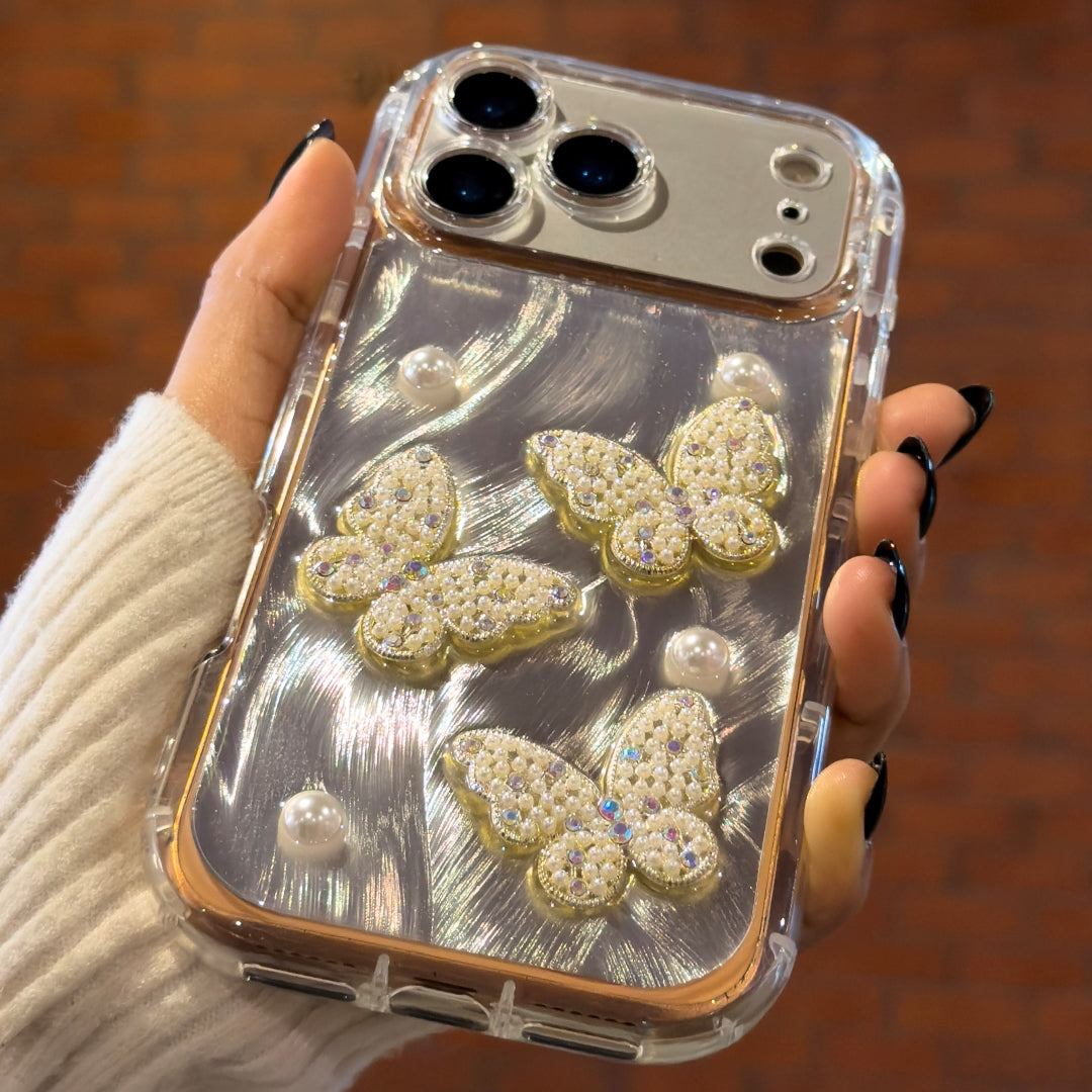 Butterfly Pearl Luxury Case For i Phone