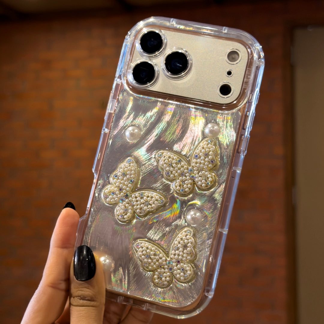 Butterfly Pearl Luxury Case For i Phone