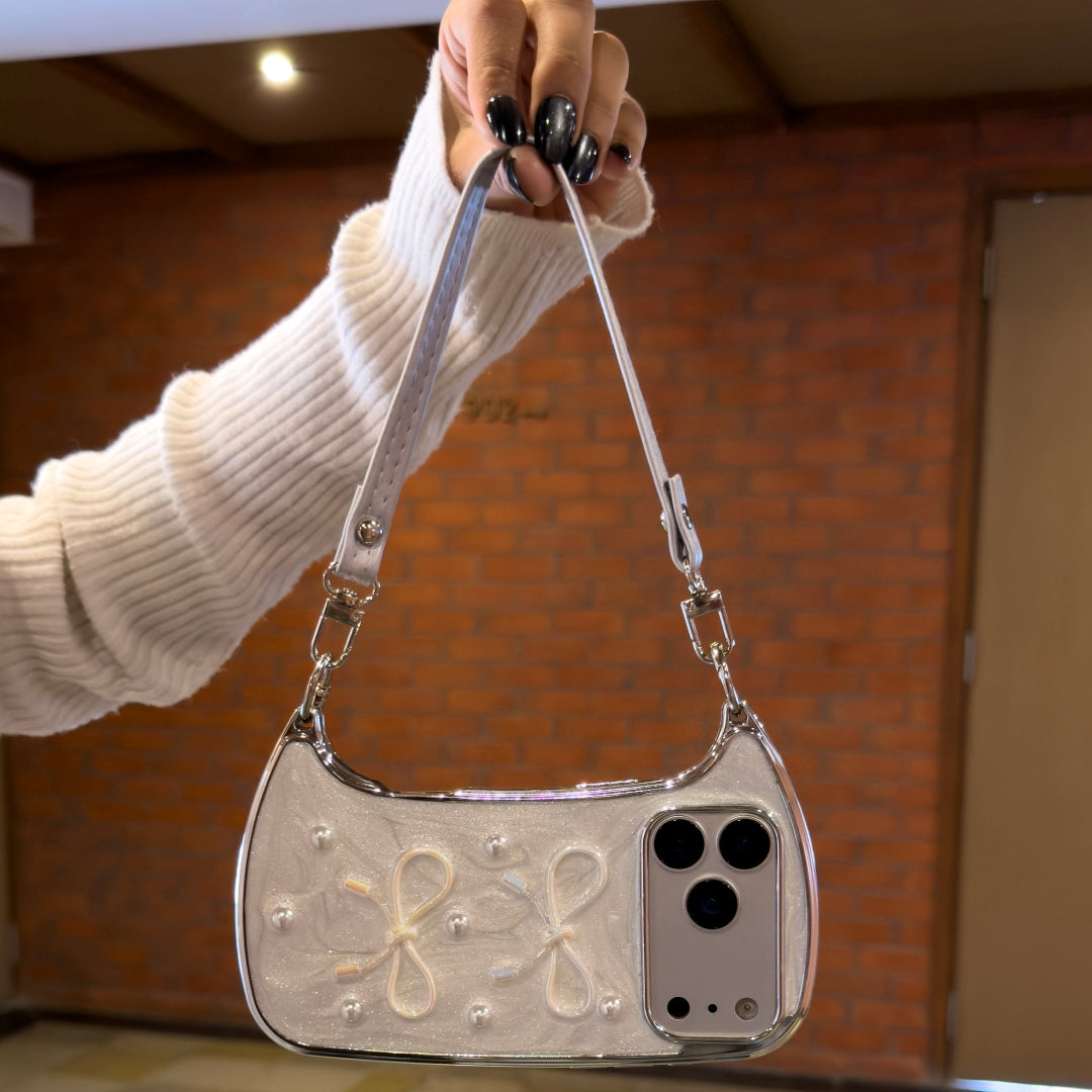 Pearl Bow Mini Bag Phone Case