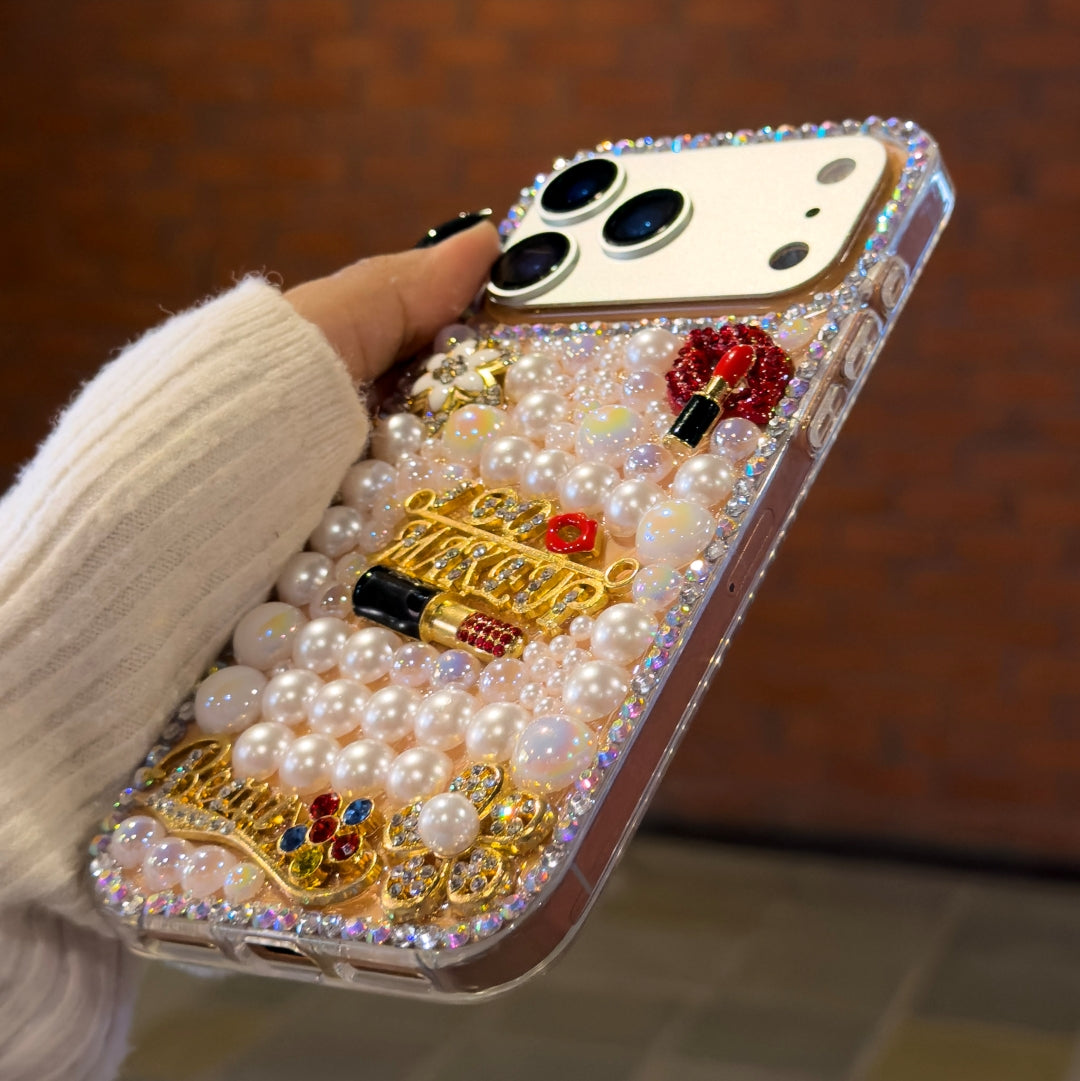 Diamond pearl designer case for iphone