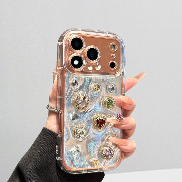 Luxury Crystal Gem Transparent Case