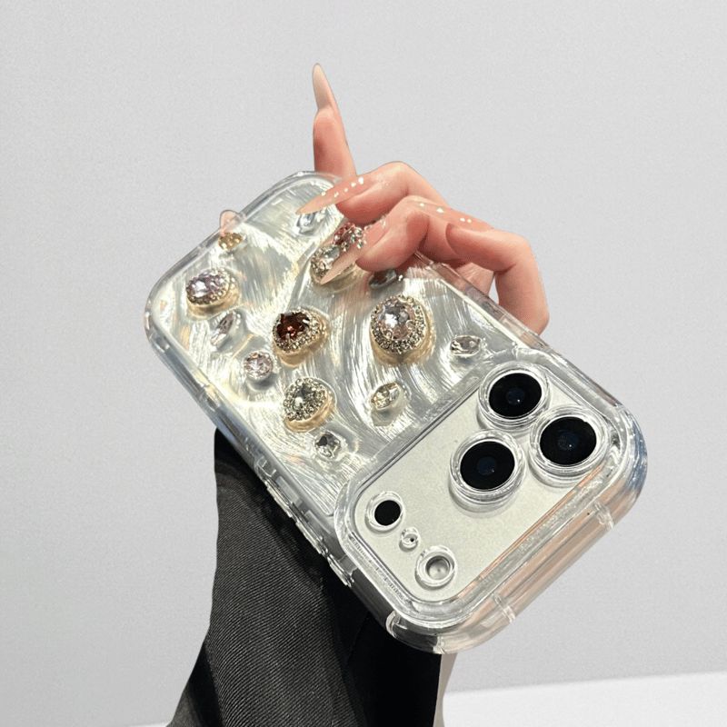 Luxury Crystal Gem Transparent Case