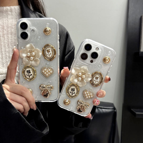 Elegant pearl bow case for iphone