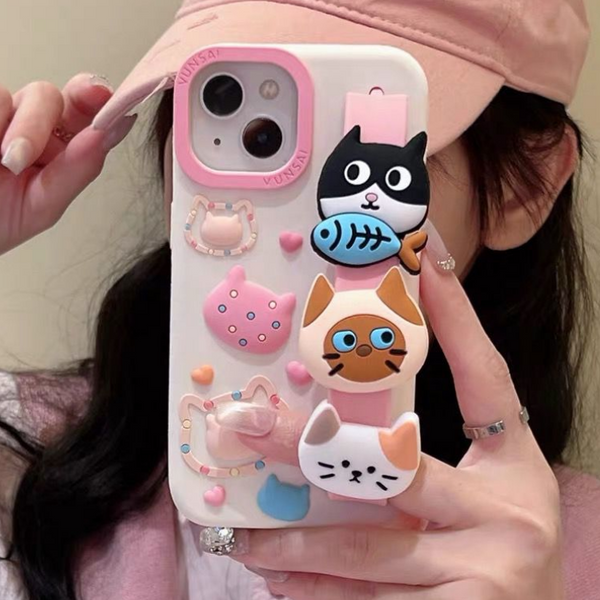 Cute Kitty Fish 3d iPhone Cover