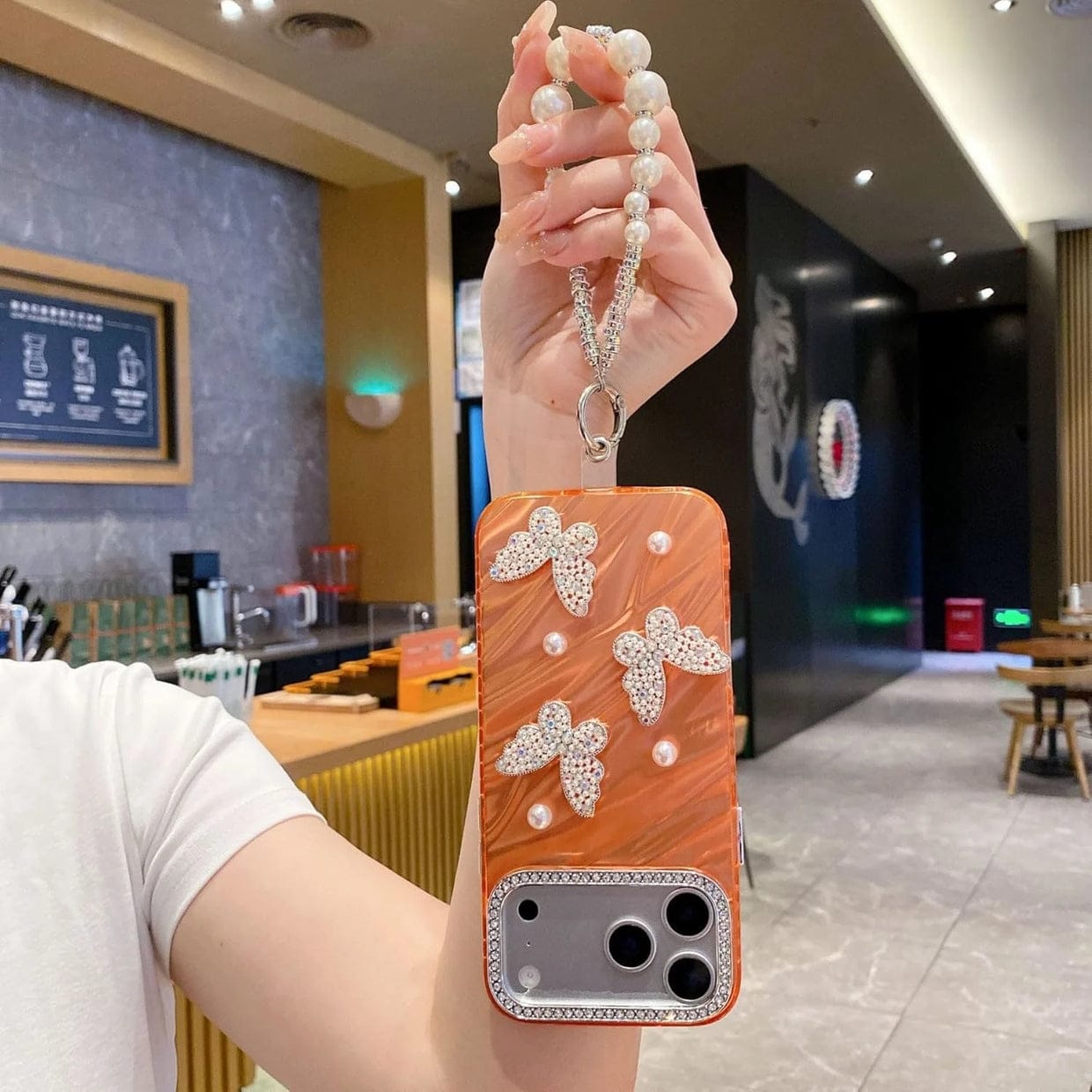 Pearl Butterfly Luxury Case