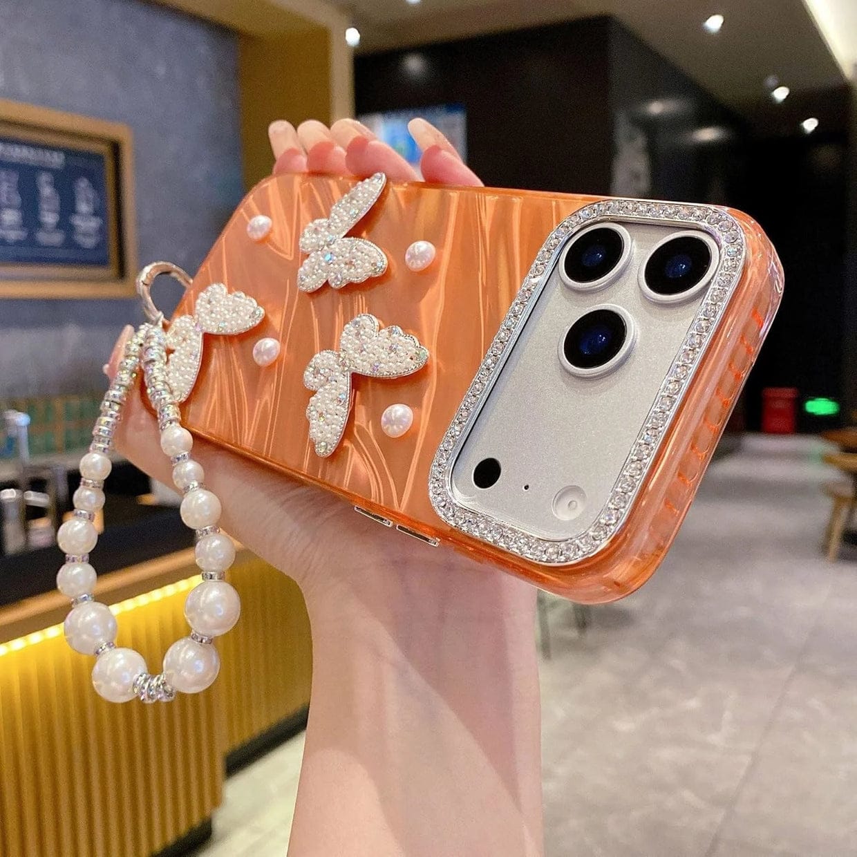 Pearl Butterfly Luxury Case